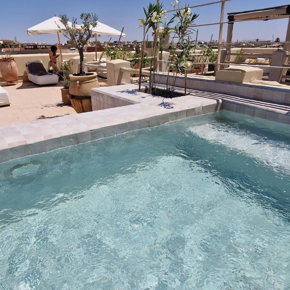 Bed and Breakfast Le Singe Rose Marrakesh Exterior foto
