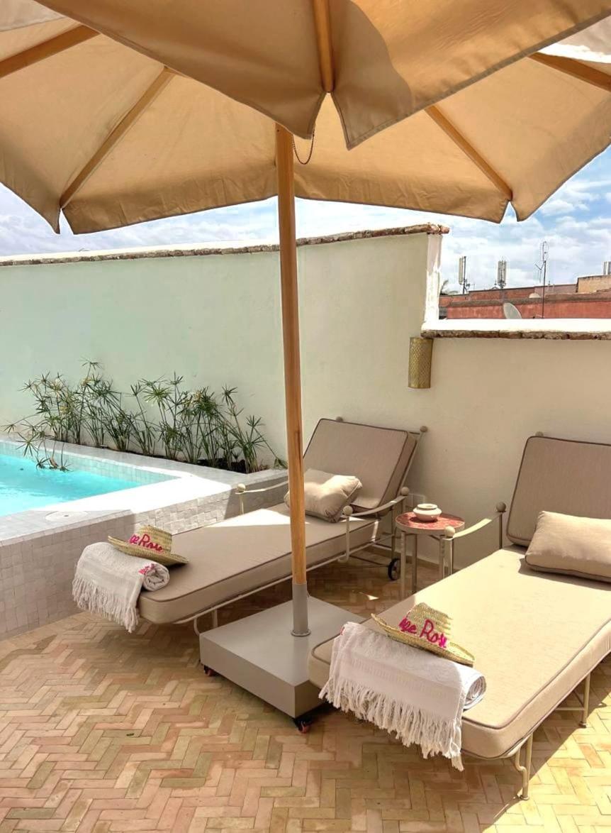 Bed and Breakfast Le Singe Rose Marrakesh Exterior foto